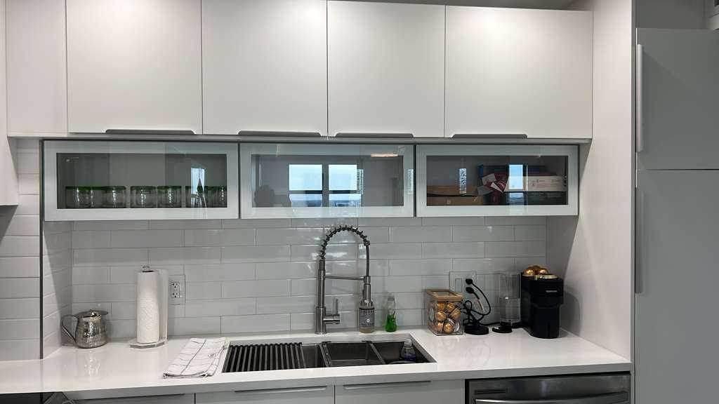 practical kitchen of minimalist concept.